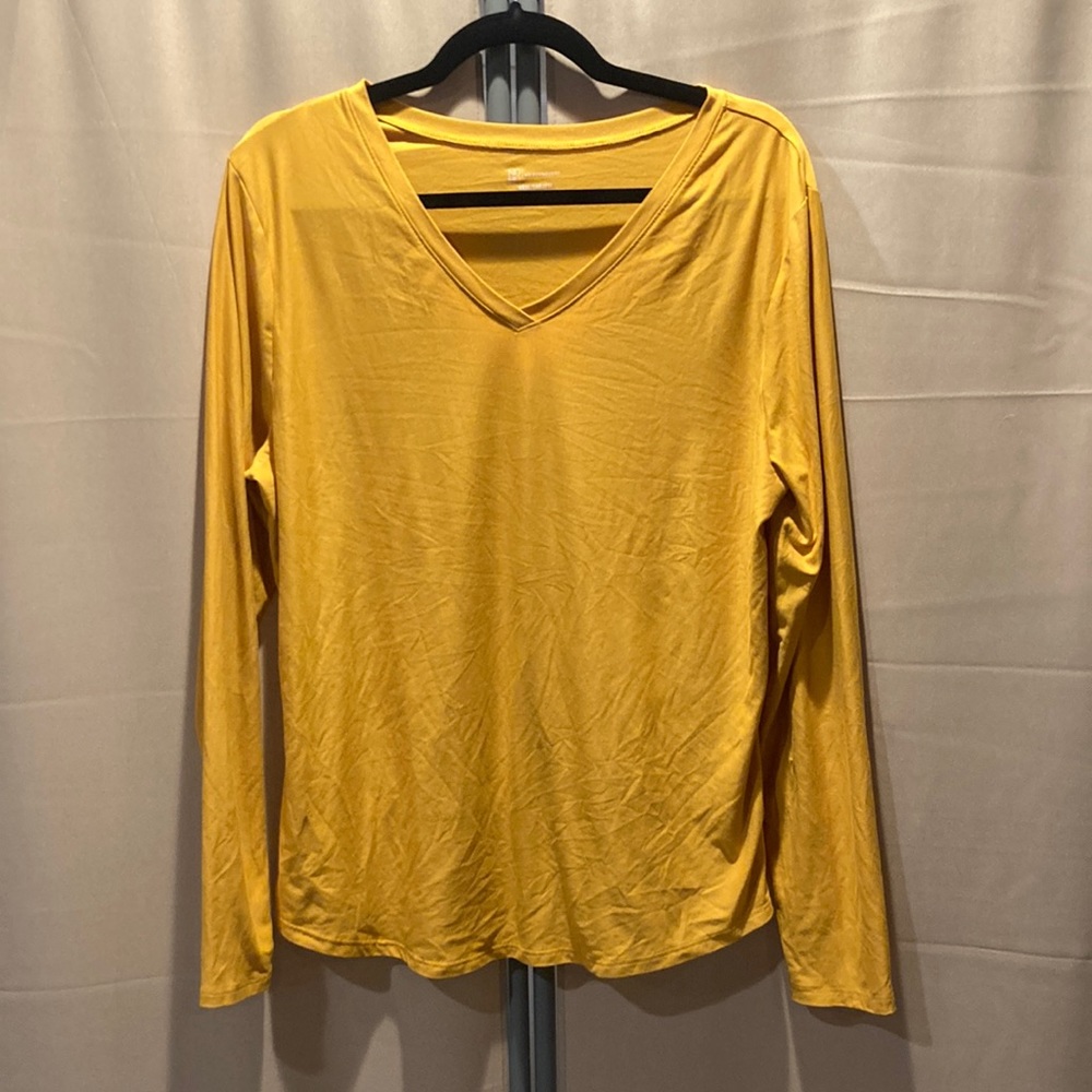 Long sleeve yellow shirt